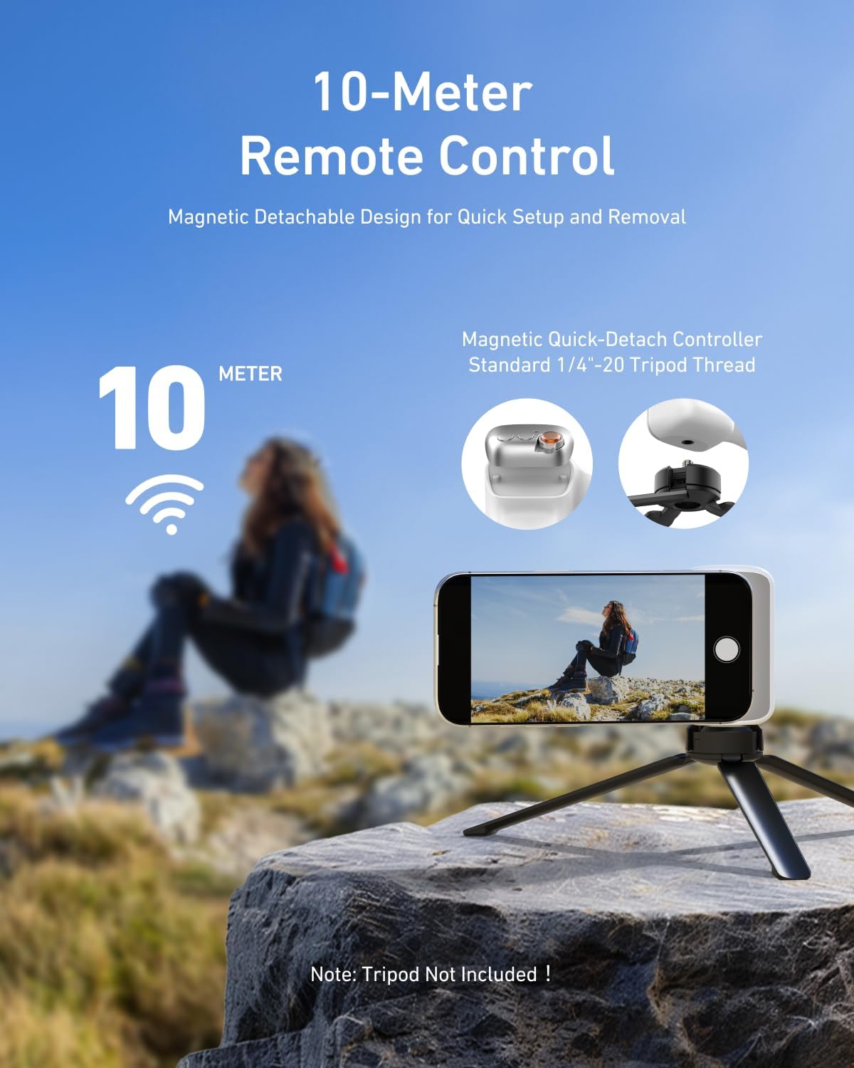 AuraMag™ Magnetic LED Selfie Light for Perfect Photos