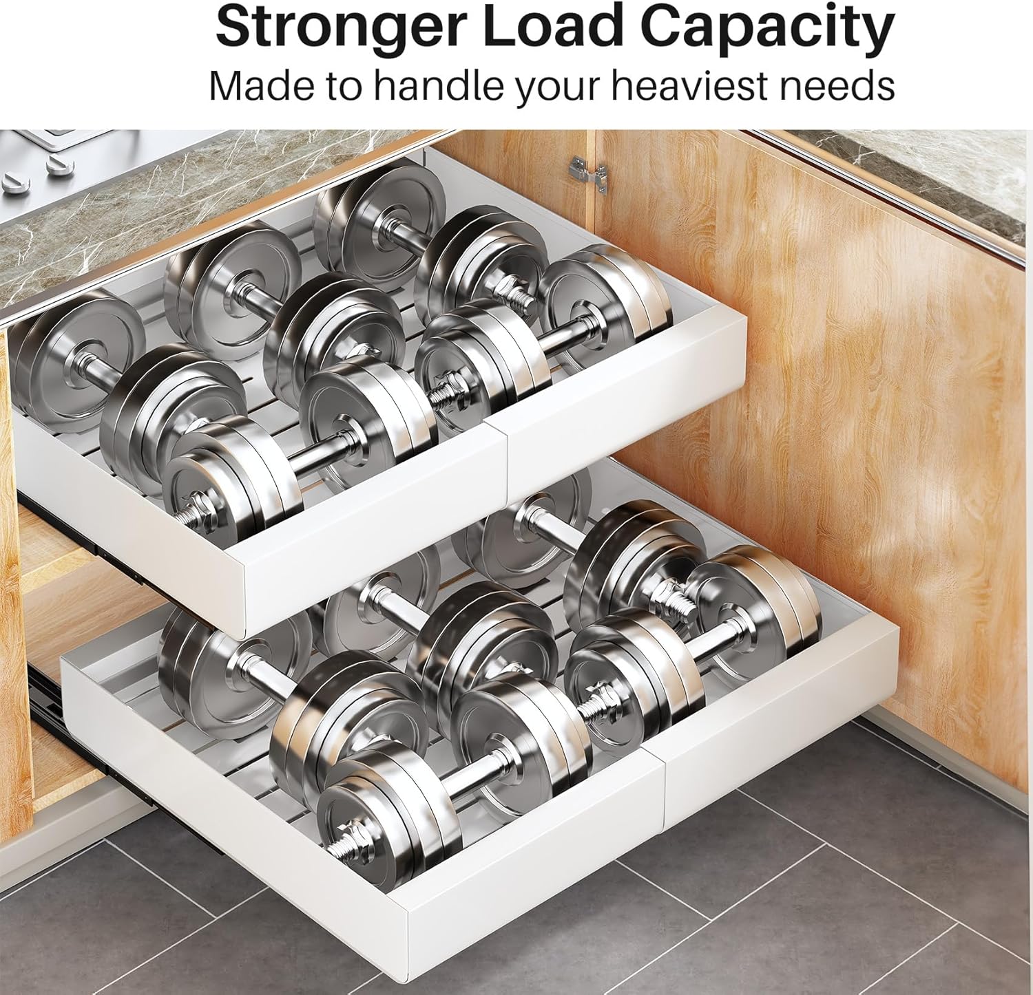 Pull ‘N Slide Expandable Cabinet Organizer