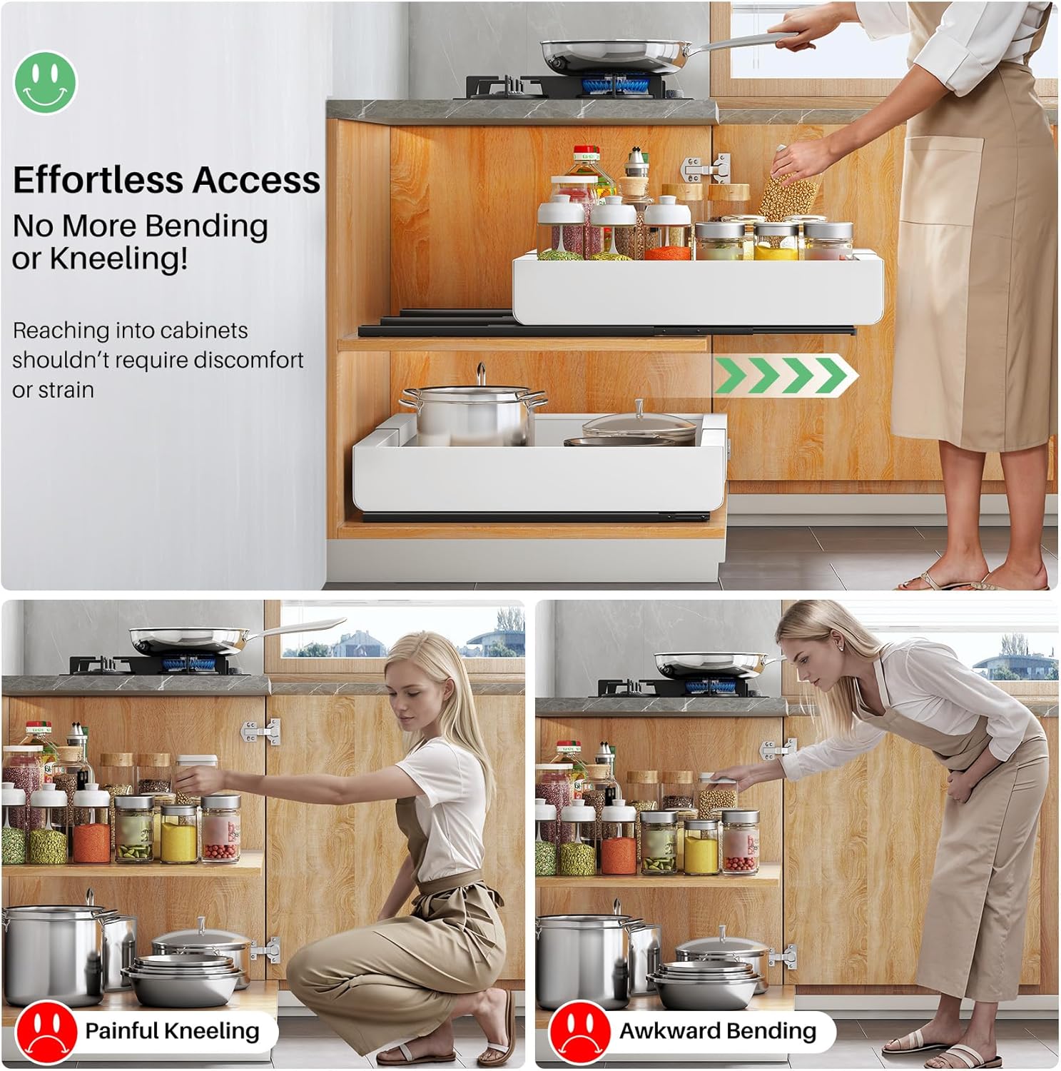 Pull ‘N Slide Expandable Cabinet Organizer