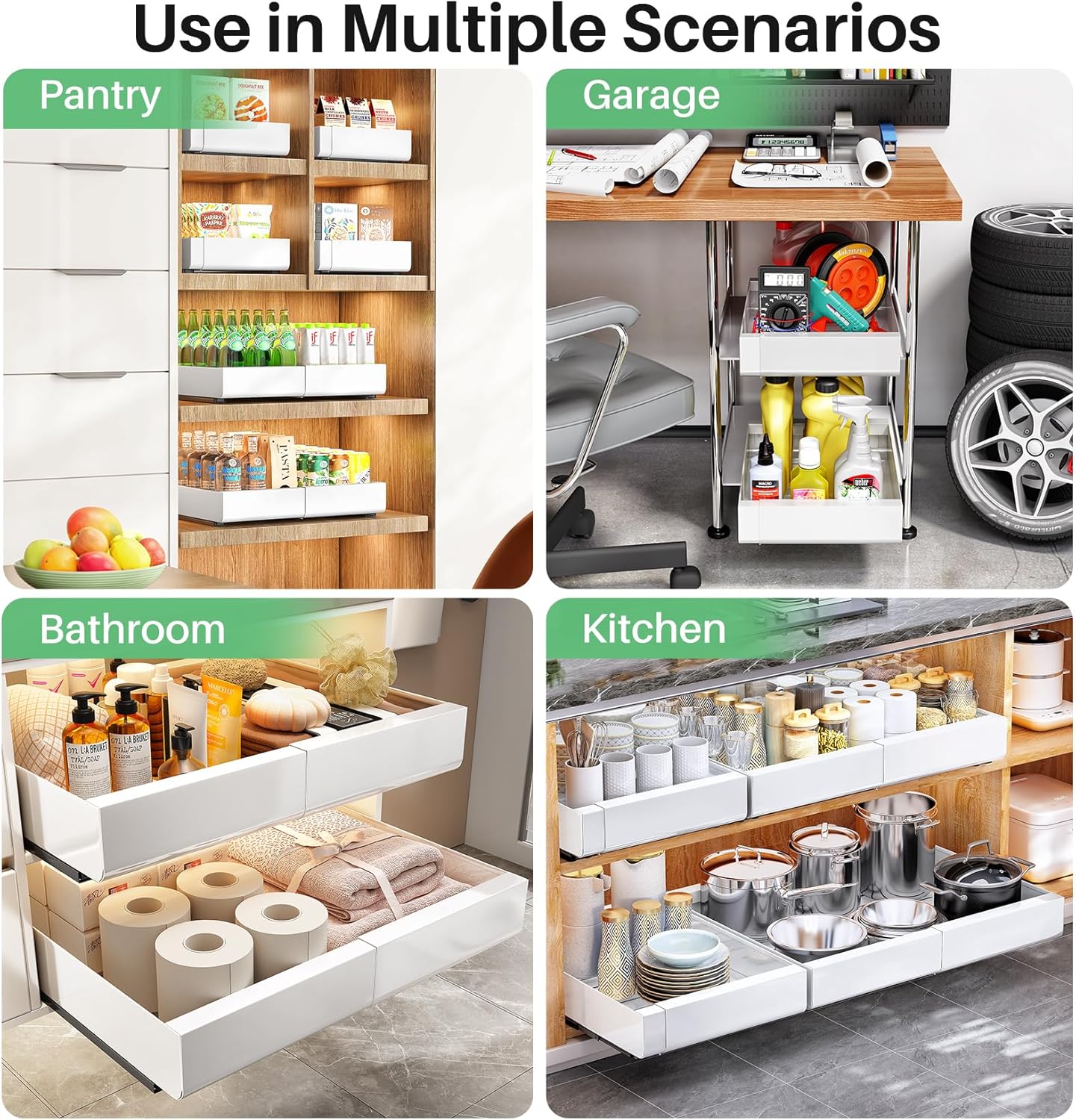 Pull ‘N Slide Expandable Cabinet Organizer