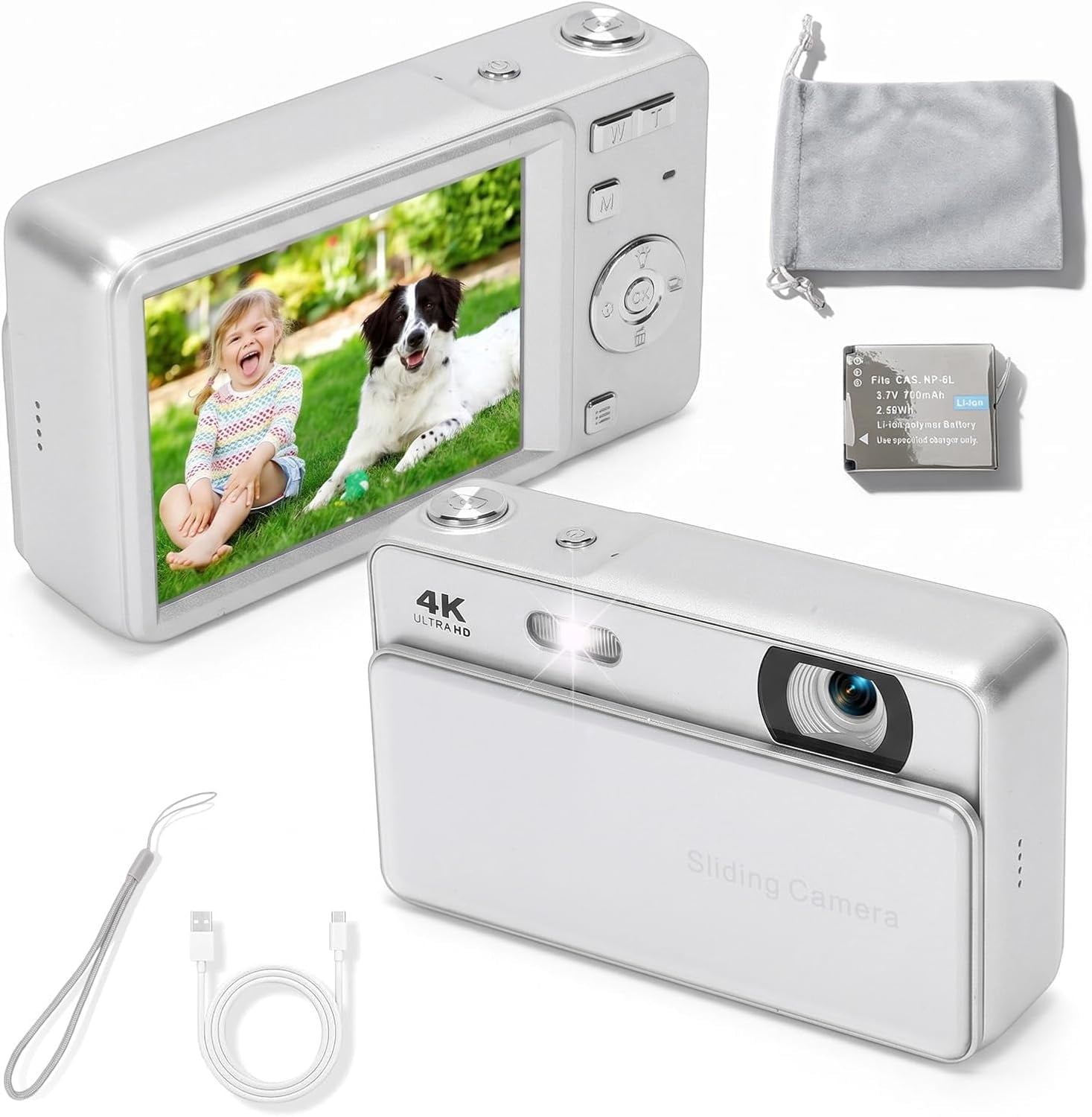 4K Ultra HD Sliding Digital Camera