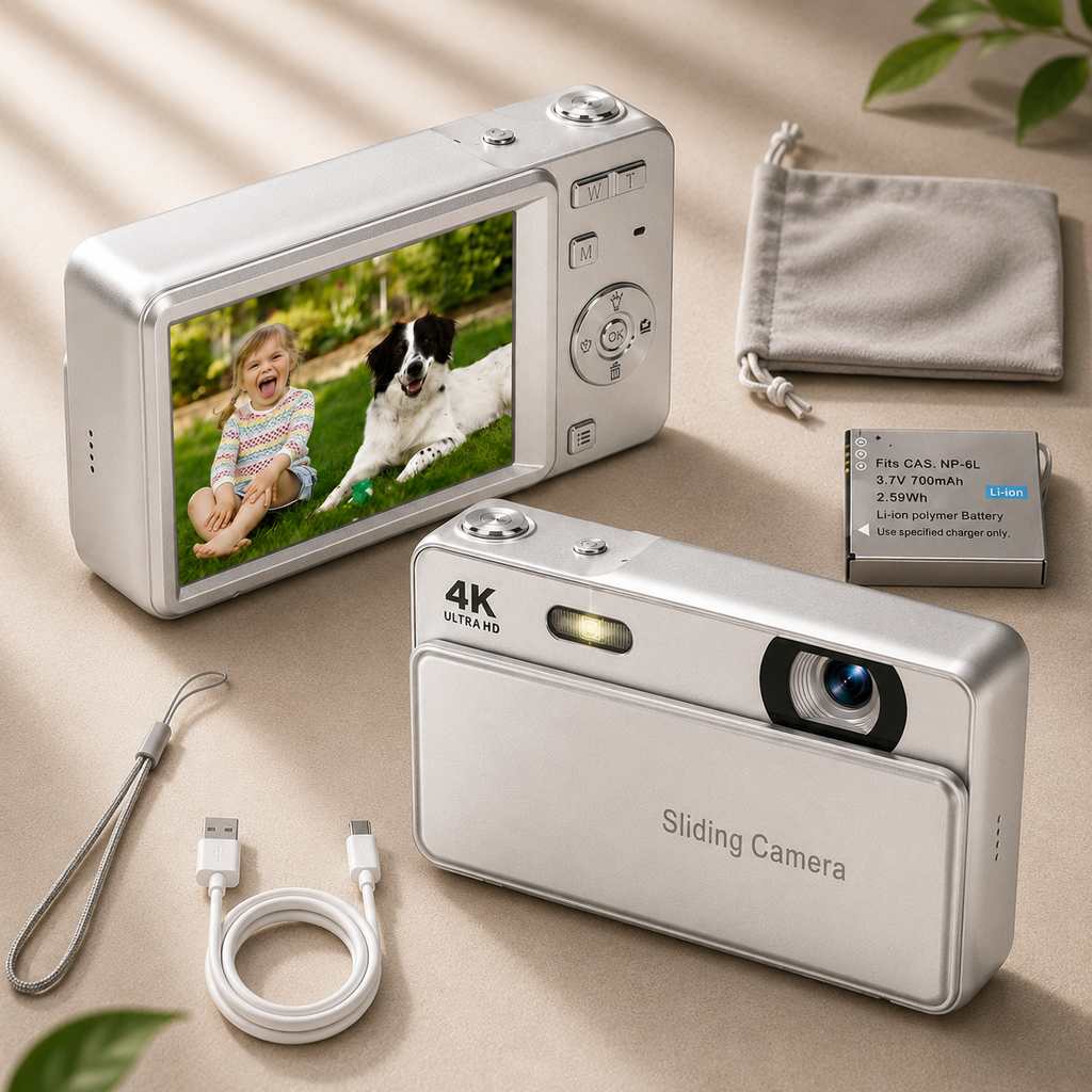 4K Ultra HD Sliding Digital Camera