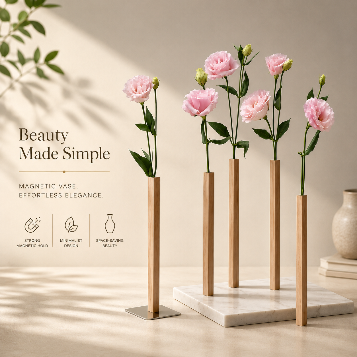 PetalStand Magnetic Vase