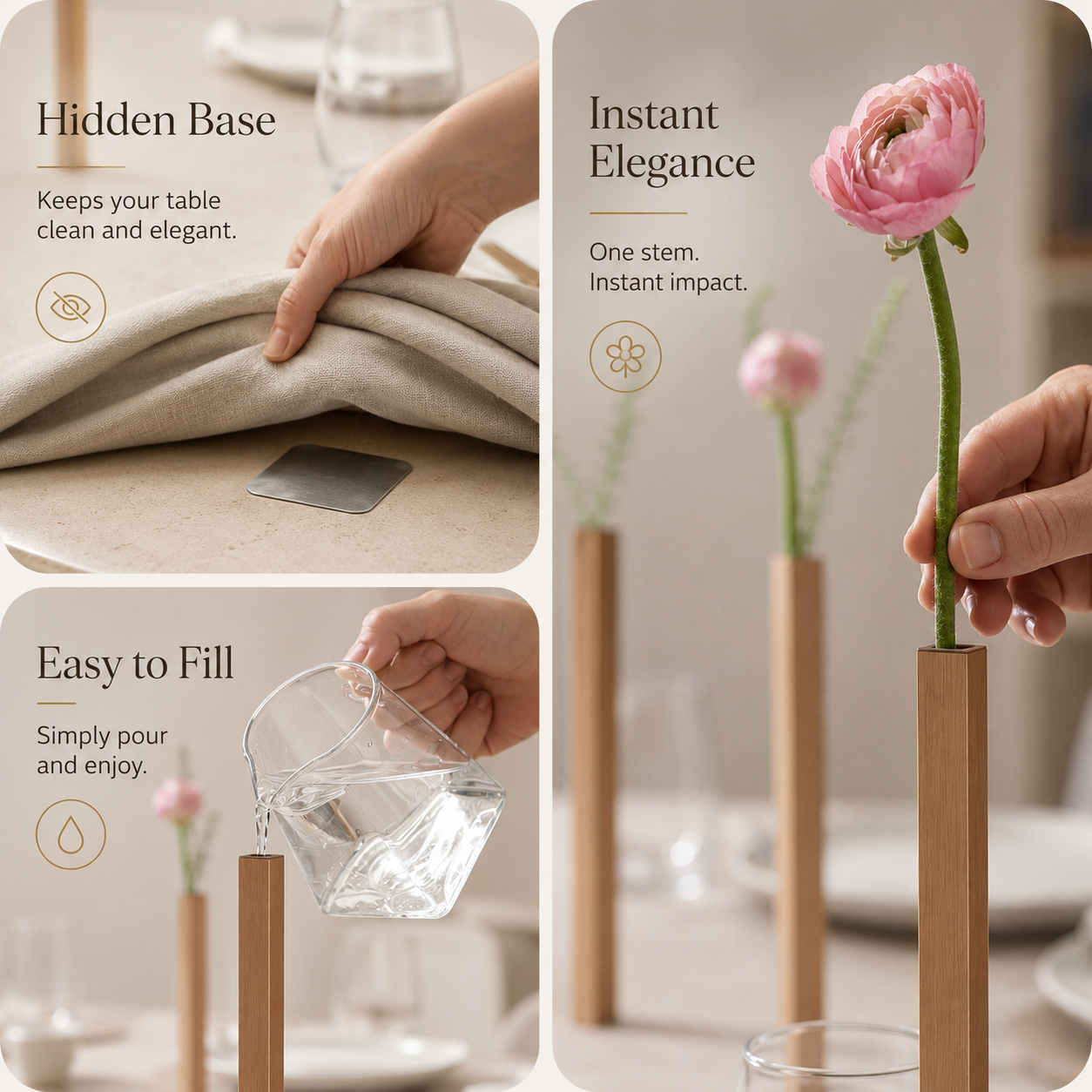 PetalStand Magnetic Vase