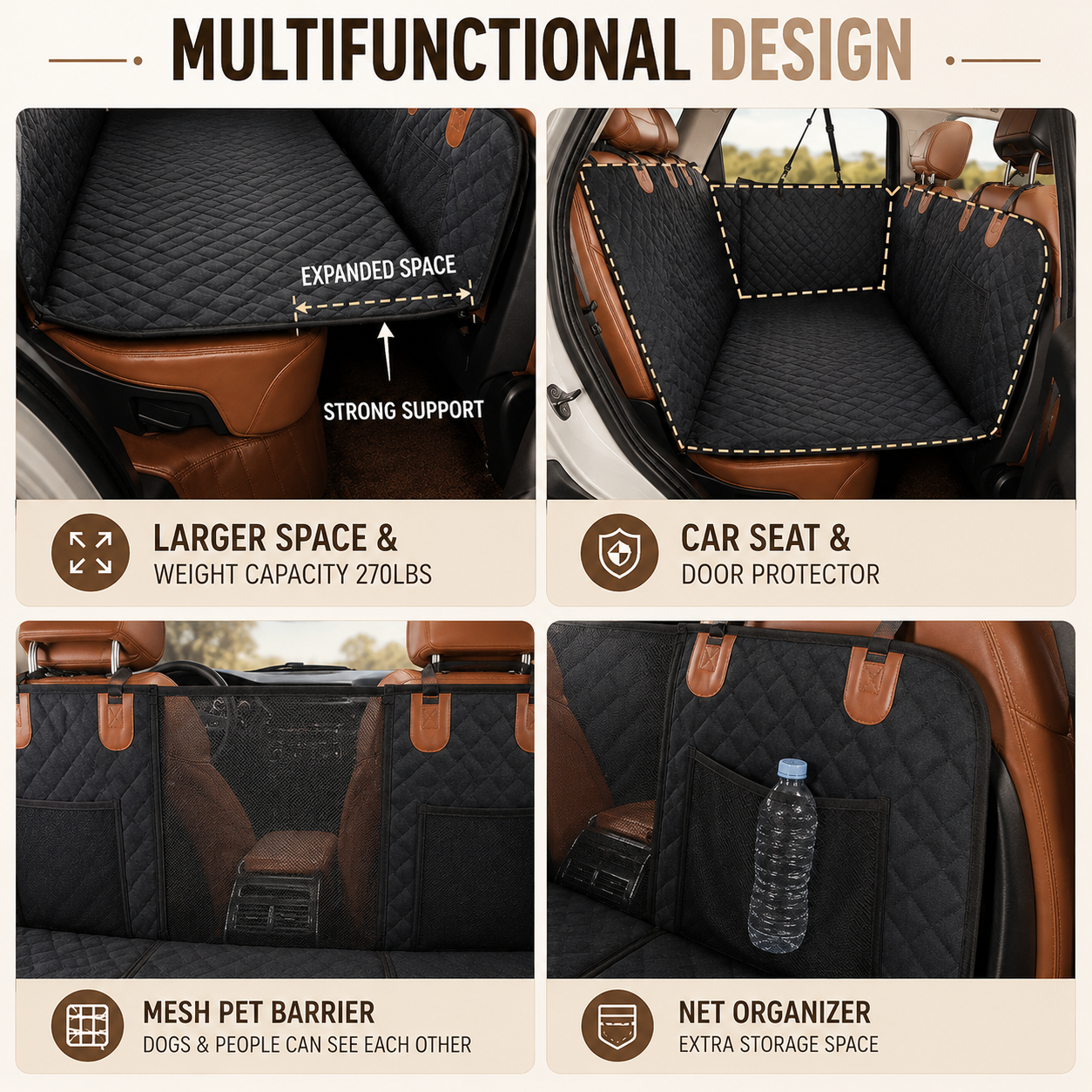 PawRide Car Bed