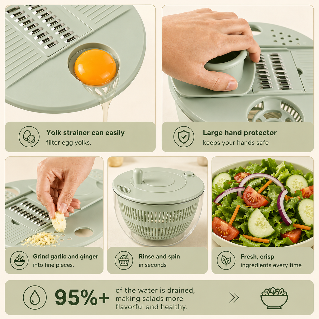 Slice&Spin Salad Maker