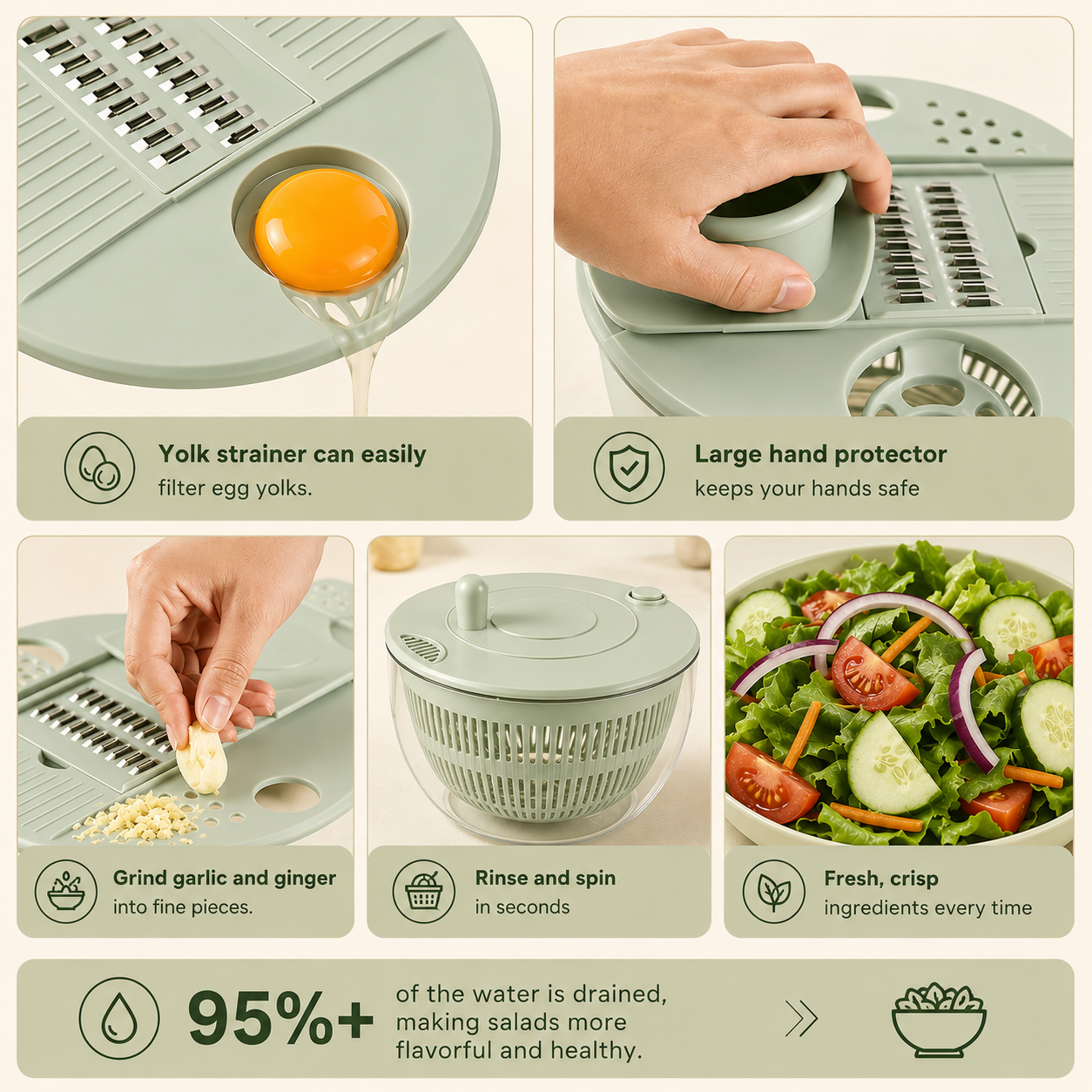 Slice&Spin Salad Maker