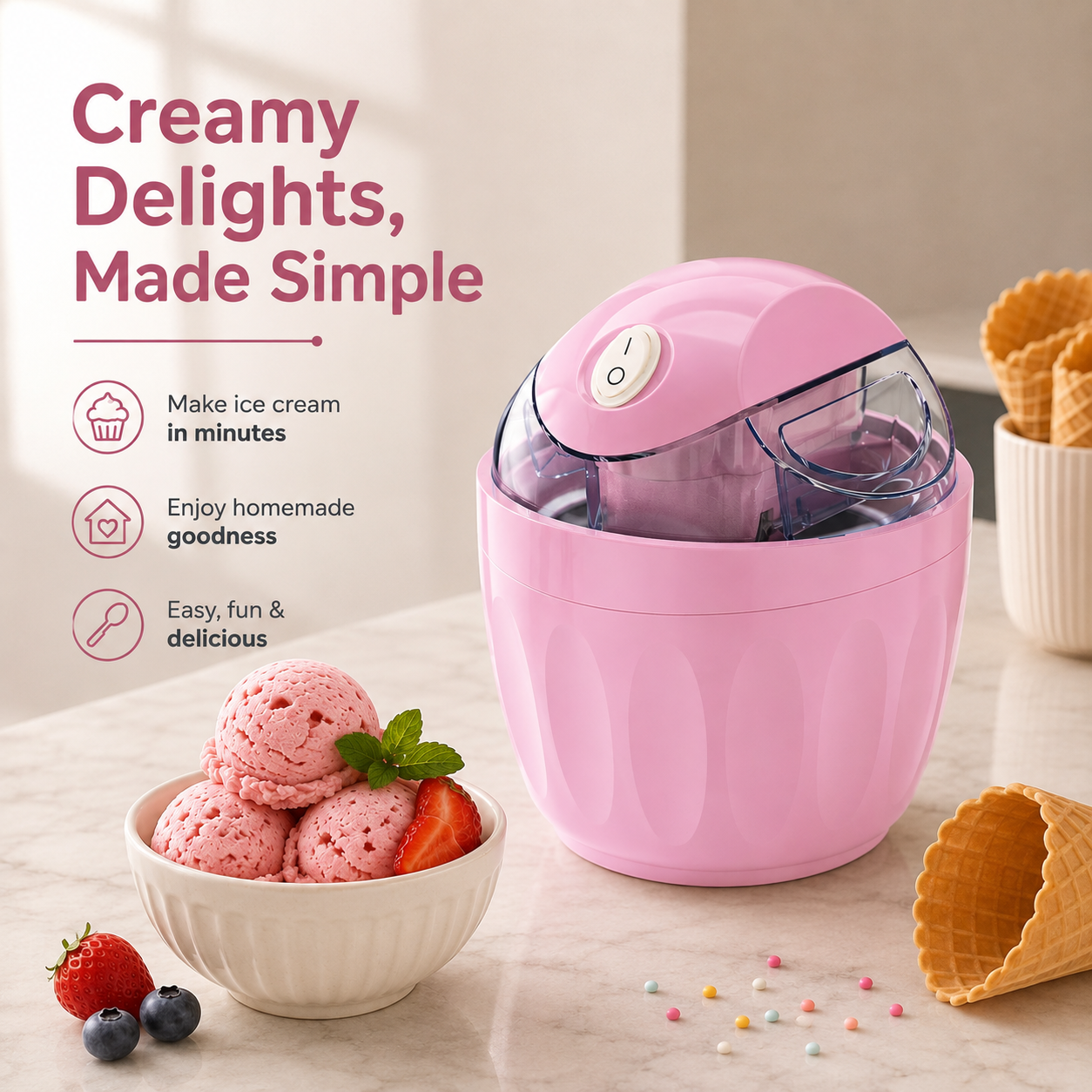 CreamyGo Ice Cream Maker