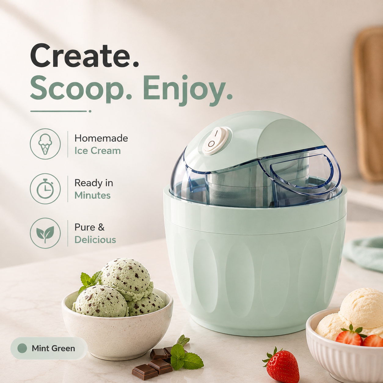 CreamyGo Ice Cream Maker