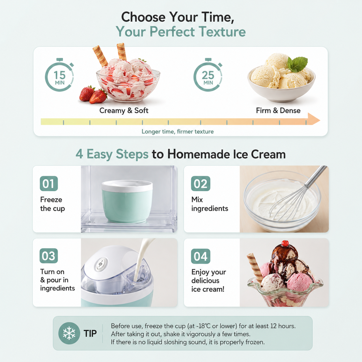 CreamyGo Ice Cream Maker
