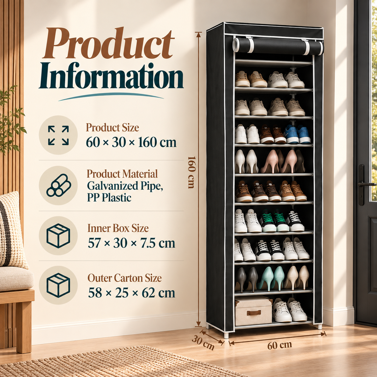 StepShelf Shoe Organizer