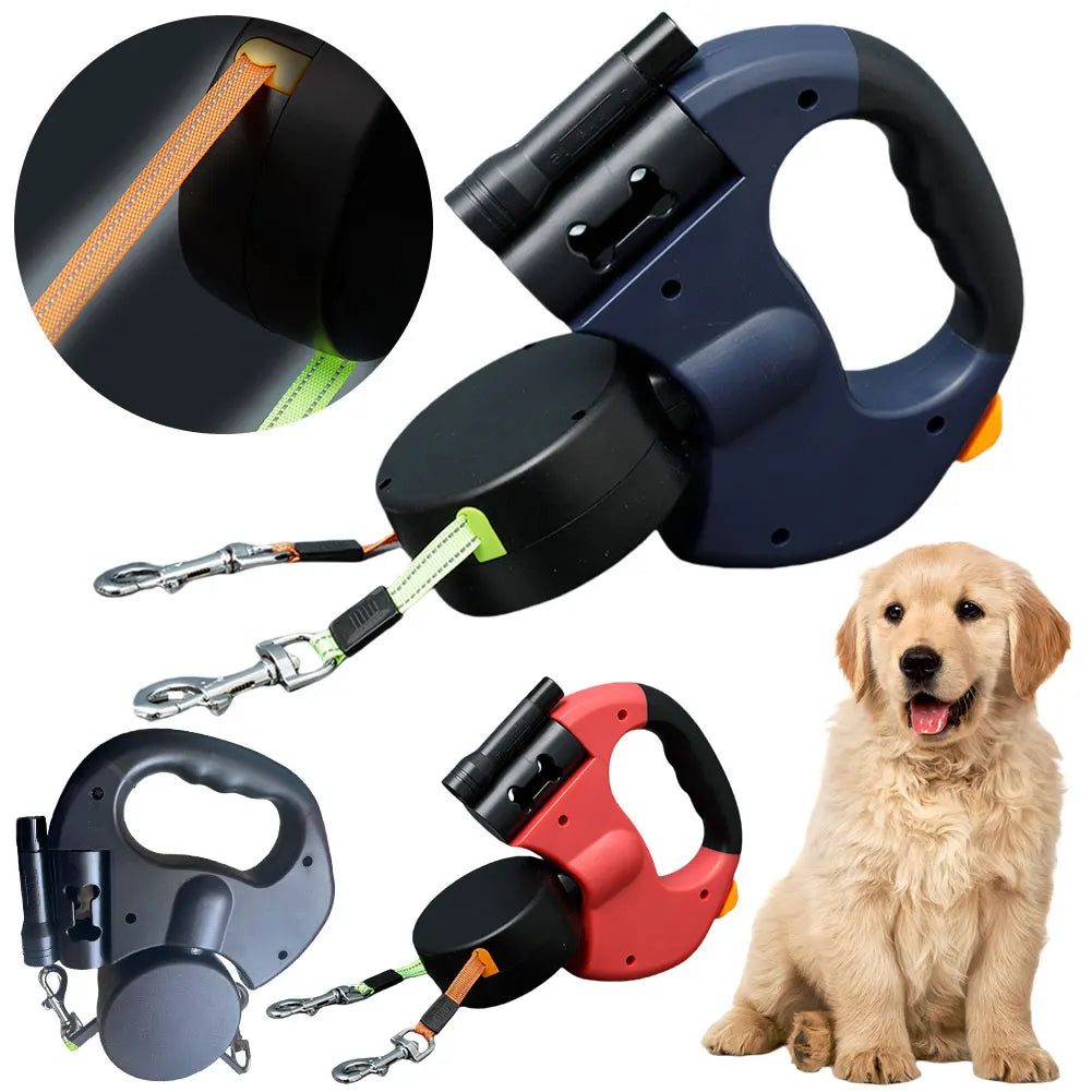 FlexiFriend™ Dual Dog Leash