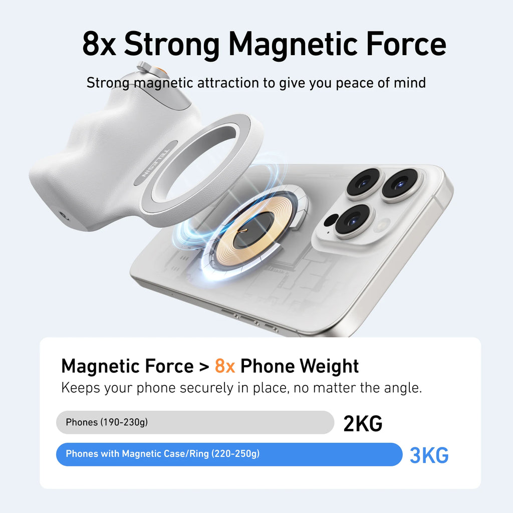 AuraMag™ Magnetic LED Selfie Light for Perfect Photos