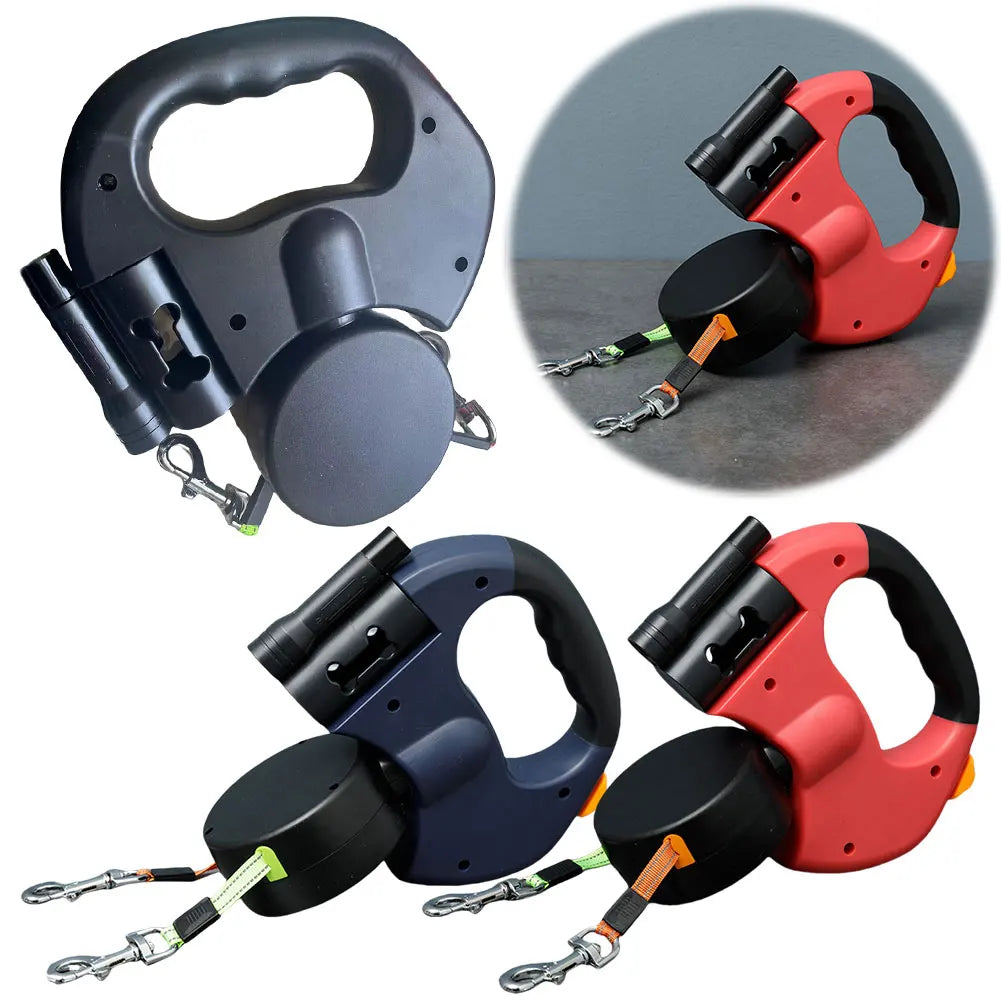 FlexiFriend™ Dual Dog Leash