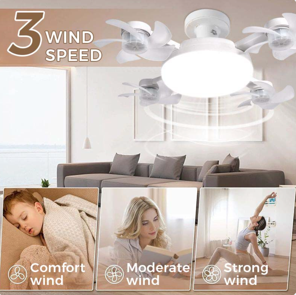 Quad-Stream LED Ceiling Fan