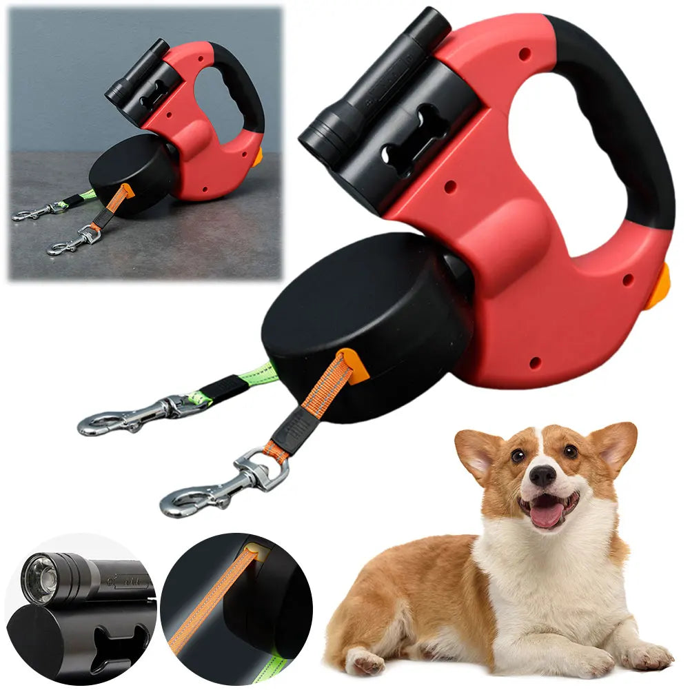FlexiFriend™ Dual Dog Leash