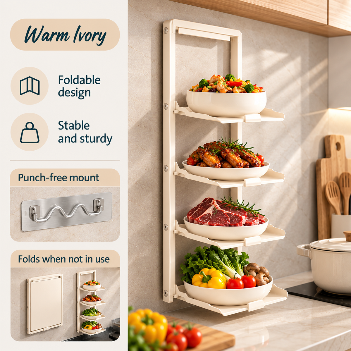 PrepFold Kitchen Rack