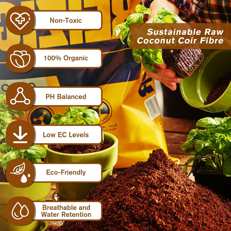Organic Coconut Coir Plant Bricks